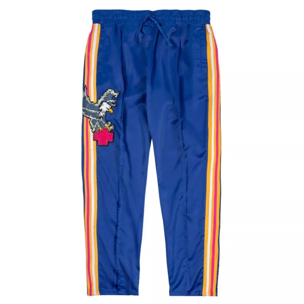 Pink Dolphin Blue & Orange Striped Track Pants men's size XL